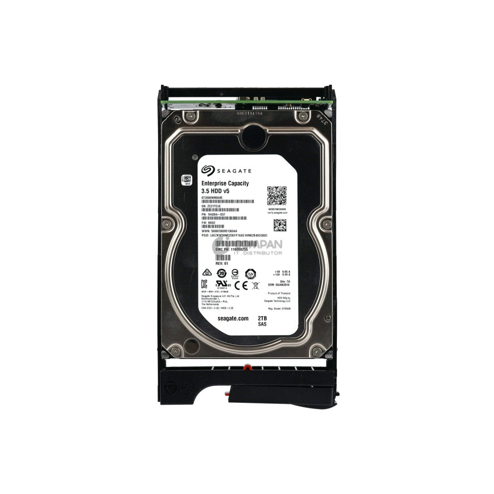 005052091 EMC HDD 2TB 7.2K SAS 6G 3.5" LFF